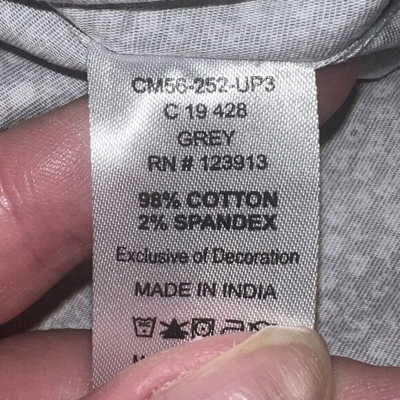 JACHS Men's Floral Shirt Summer‎ Short Sleeve $79 Size Small Gray Button Up NEW - Picture 9 of 10